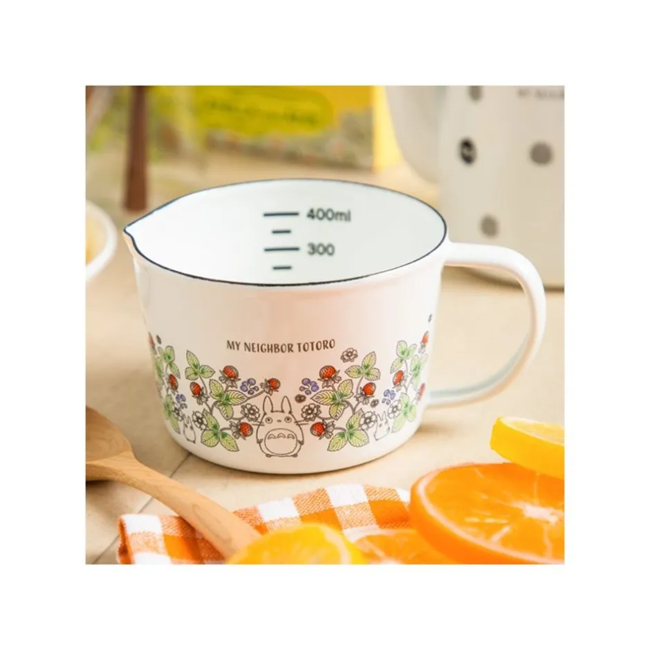 Maison Ghibli Kitchenware-Enamel Measuring Cup Soot Sprites 450Ml - My Neighbor Totoro