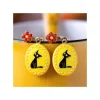 Maison Ghibli Jewellery-Fancy Yellow Earrings With Clips Jiji - Kiki'S Delivery Service