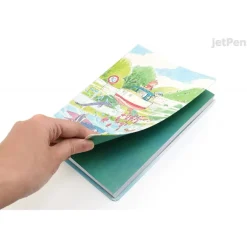 Maison Ghibli Notebooks And Notepads-Flexi Journal Ponyo & Sosuke - Ponyo On The Cliff