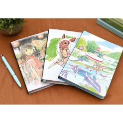 Maison Ghibli Notebooks And Notepads-Flexi Journal Ponyo & Sosuke - Ponyo On The Cliff