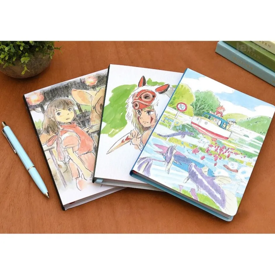 Maison Ghibli Notebooks And Notepads-Flexi Journal Ponyo & Sosuke - Ponyo On The Cliff