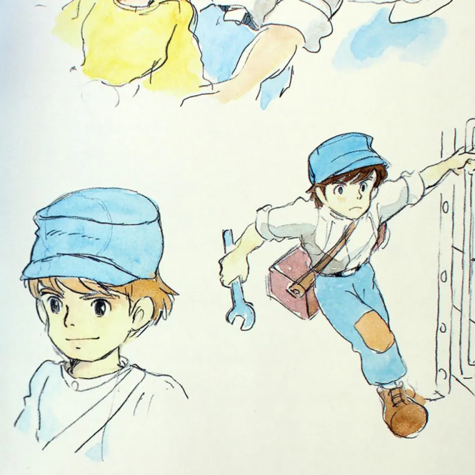 Maison Ghibli Notebooks And Notepads-Flexi Journal Sheeta & Pazu - Castle In The Sky