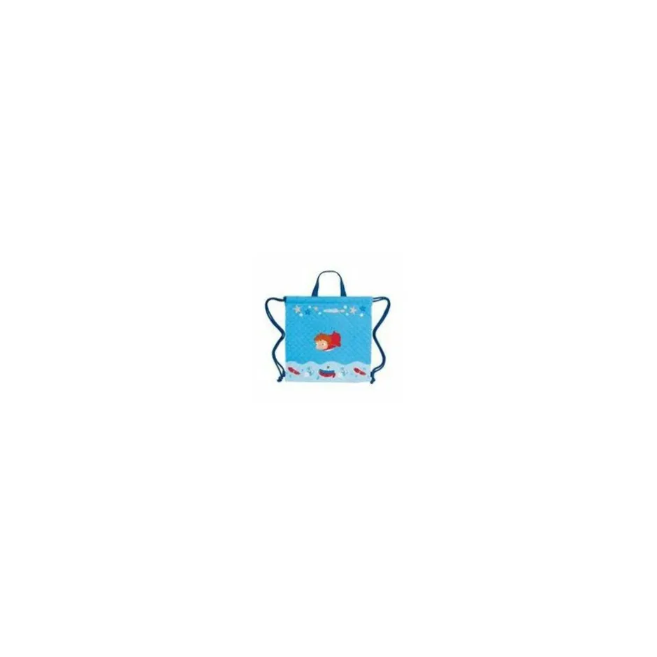 Maison Ghibli Bags-Foldable Backpack Ponyo In The Ocean 35X35 - Ponyo On The Cliff