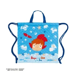 Maison Ghibli Bags-Foldable Backpack Ponyo In The Ocean 35X35 - Ponyo On The Cliff