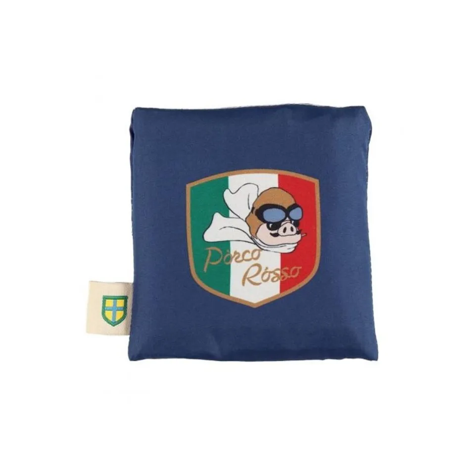 Maison Ghibli Bags-Foldable Bag Patch Porco - Porco Rosso