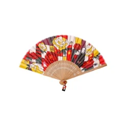 Maison Ghibli Accessories-Folding Fan Unabara Flowers - Spirited Away