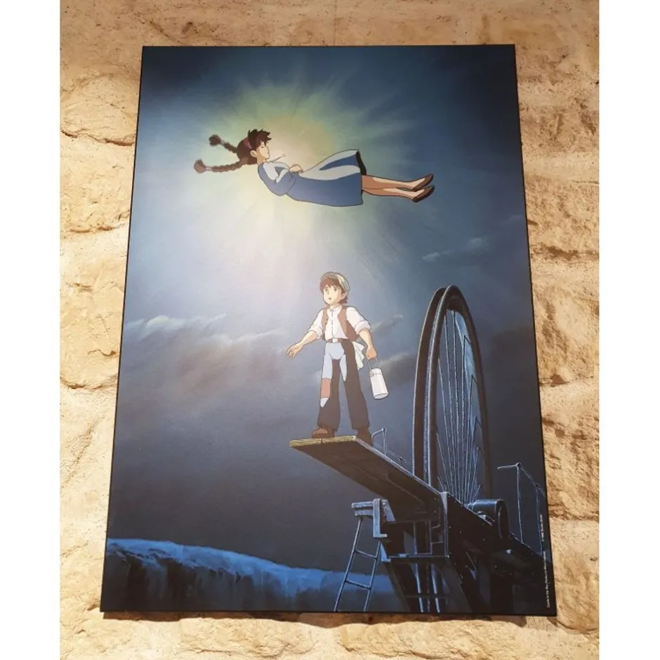 Maison Ghibli Wall Decoration-Ghibli - Castle In The Sky - 35X50Cm Wood Panel