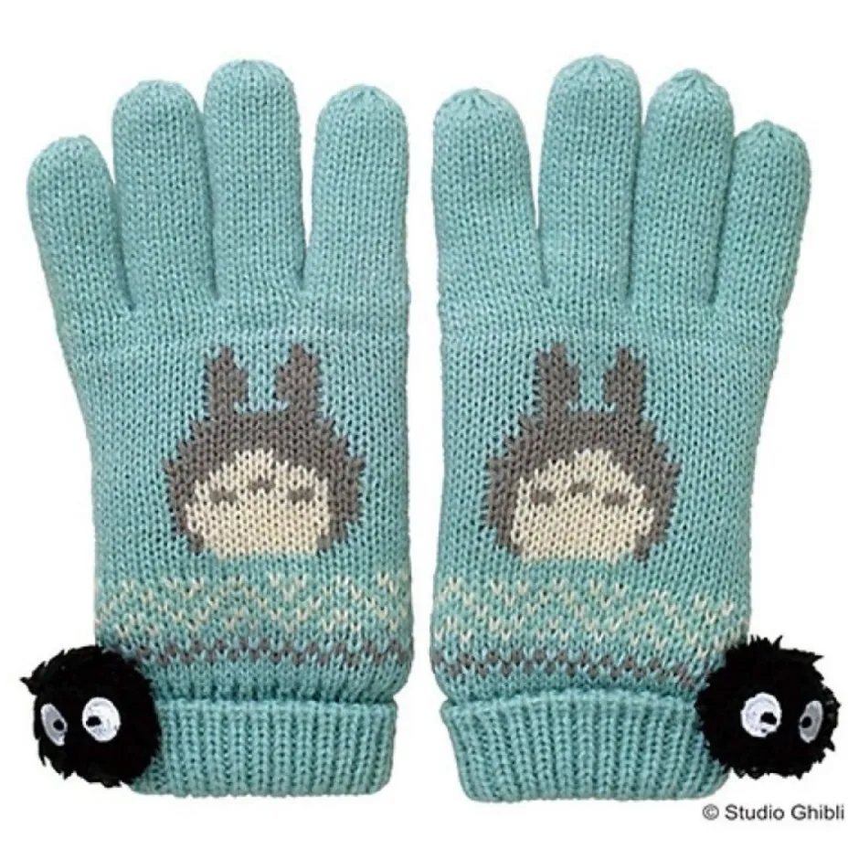 Maison Ghibli Outfits-Gloves Totoro Blue Winter-My Neighbor Totoro