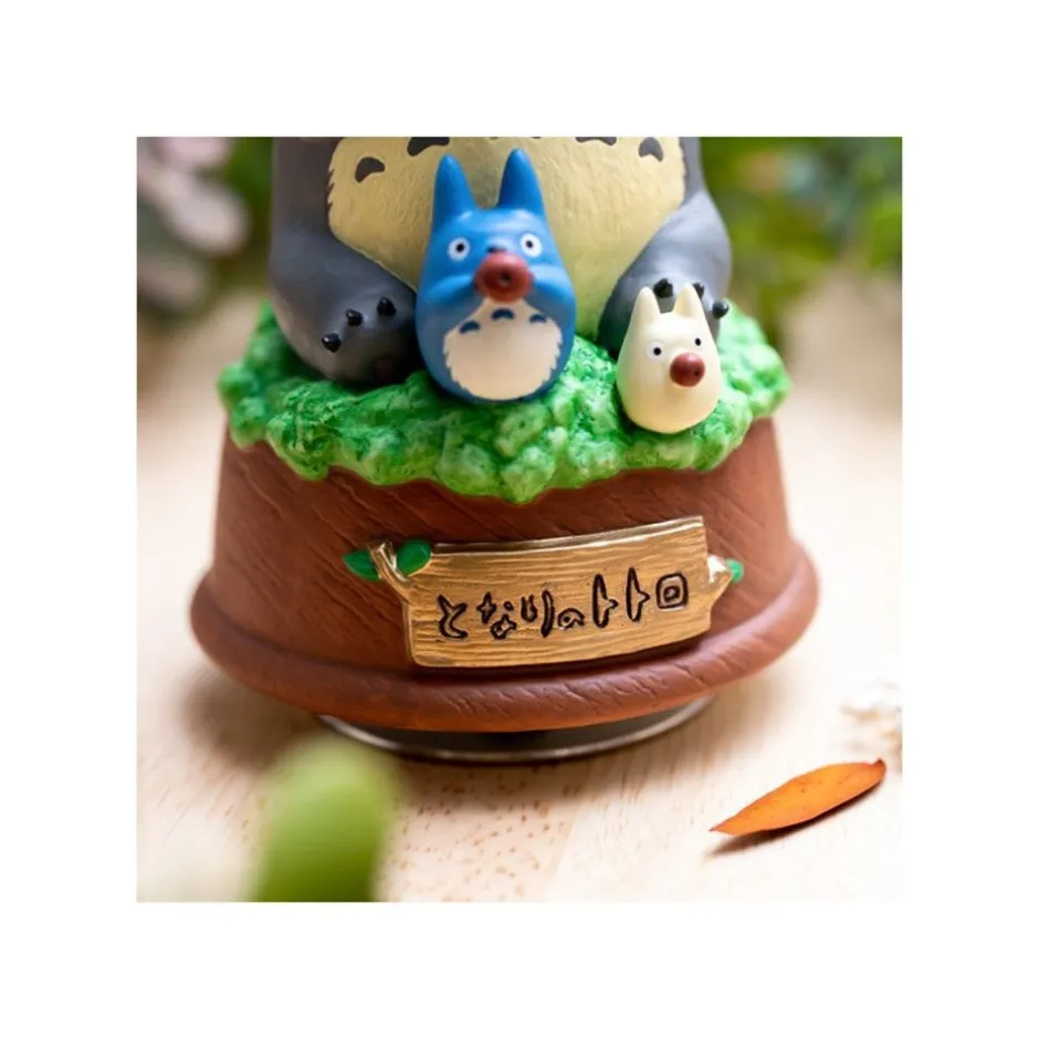 Maison Ghibli Music Boxes-Great Musical Statue Totoro Blows The Ocarina - My Neighbor Tororo