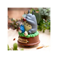 Maison Ghibli Music Boxes-Great Musical Statue Totoro Blows The Ocarina - My Neighbor Tororo
