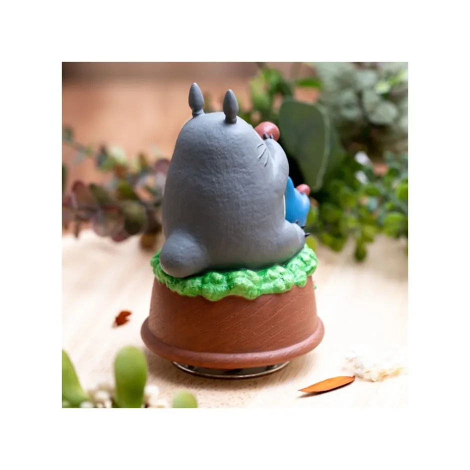 Maison Ghibli Music Boxes-Great Musical Statue Totoro Blows The Ocarina - My Neighbor Tororo