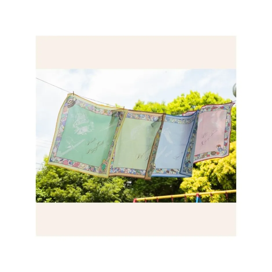 Maison Ghibli Outfits-Handkerchiefs Blue Wind Path - Castle In The Sky