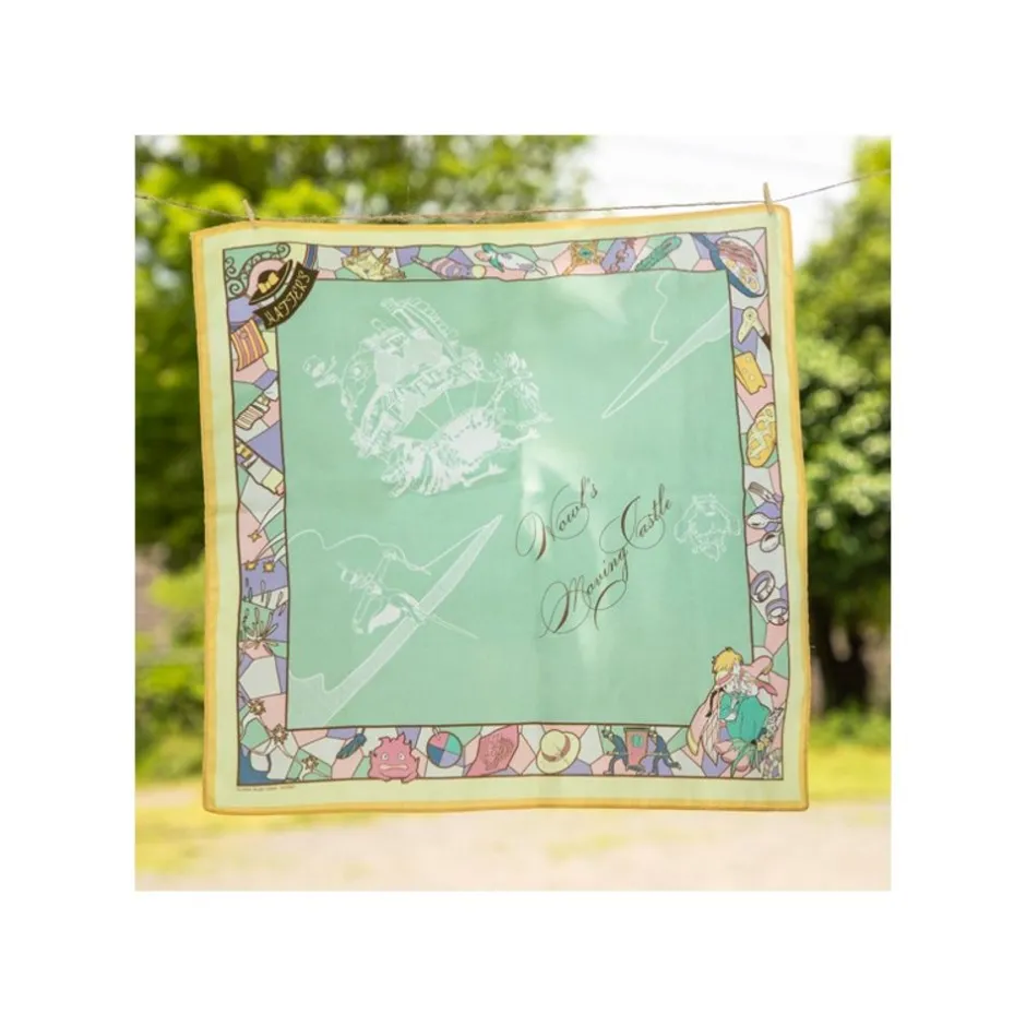 Maison Ghibli Outfits-Handkerchiefs Deep Green Wind Path - Howl'S Moving Castle