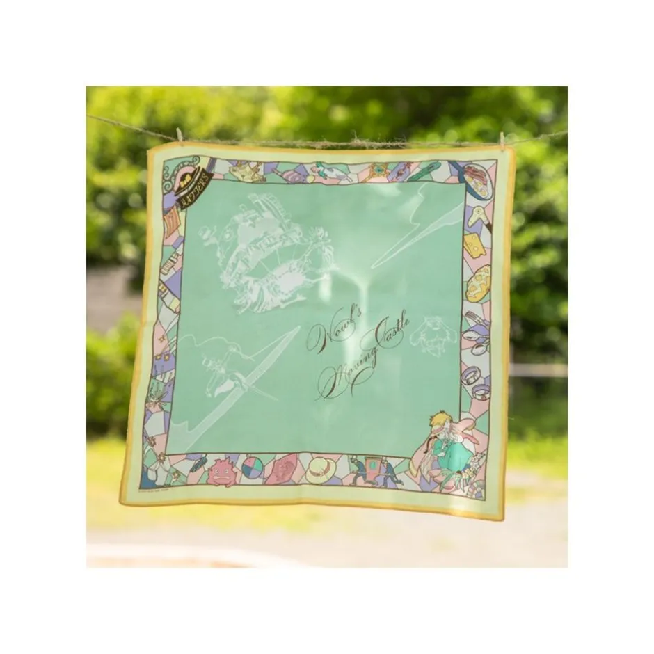 Maison Ghibli Outfits-Handkerchiefs Deep Green Wind Path - Howl'S Moving Castle