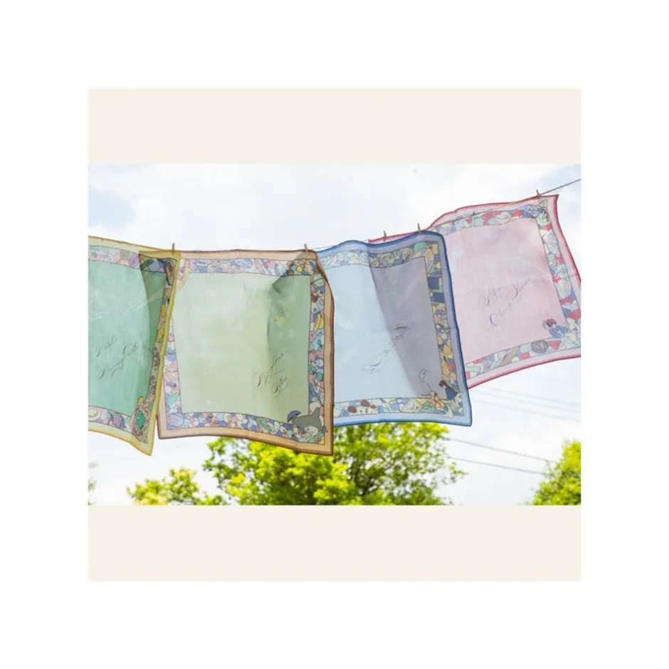 Maison Ghibli Outfits-Handkerchiefs Deep Green Wind Path - Howl'S Moving Castle
