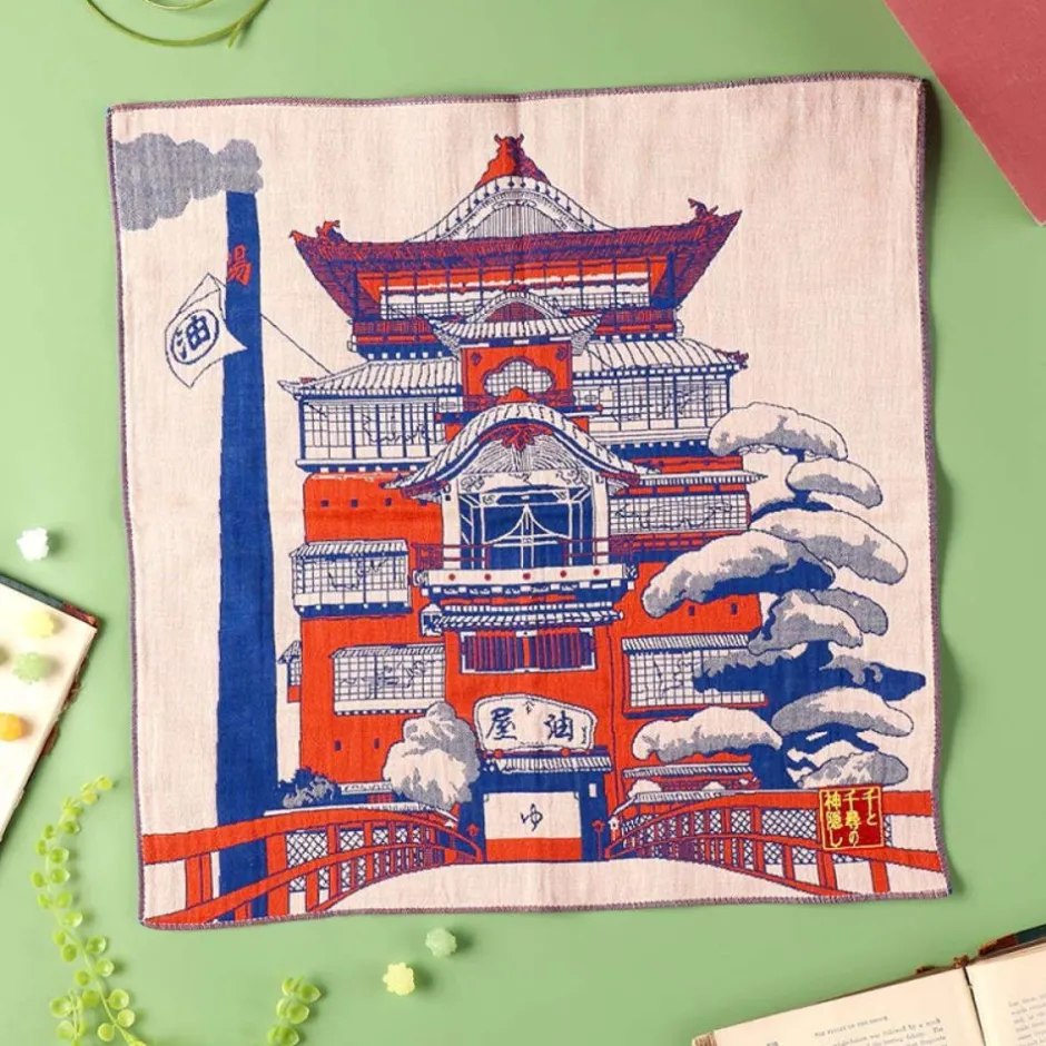 Maison Ghibli Outfits-Imabari Handkerchief Arubaya'S Palace 40X40 Cm - Spirited Away