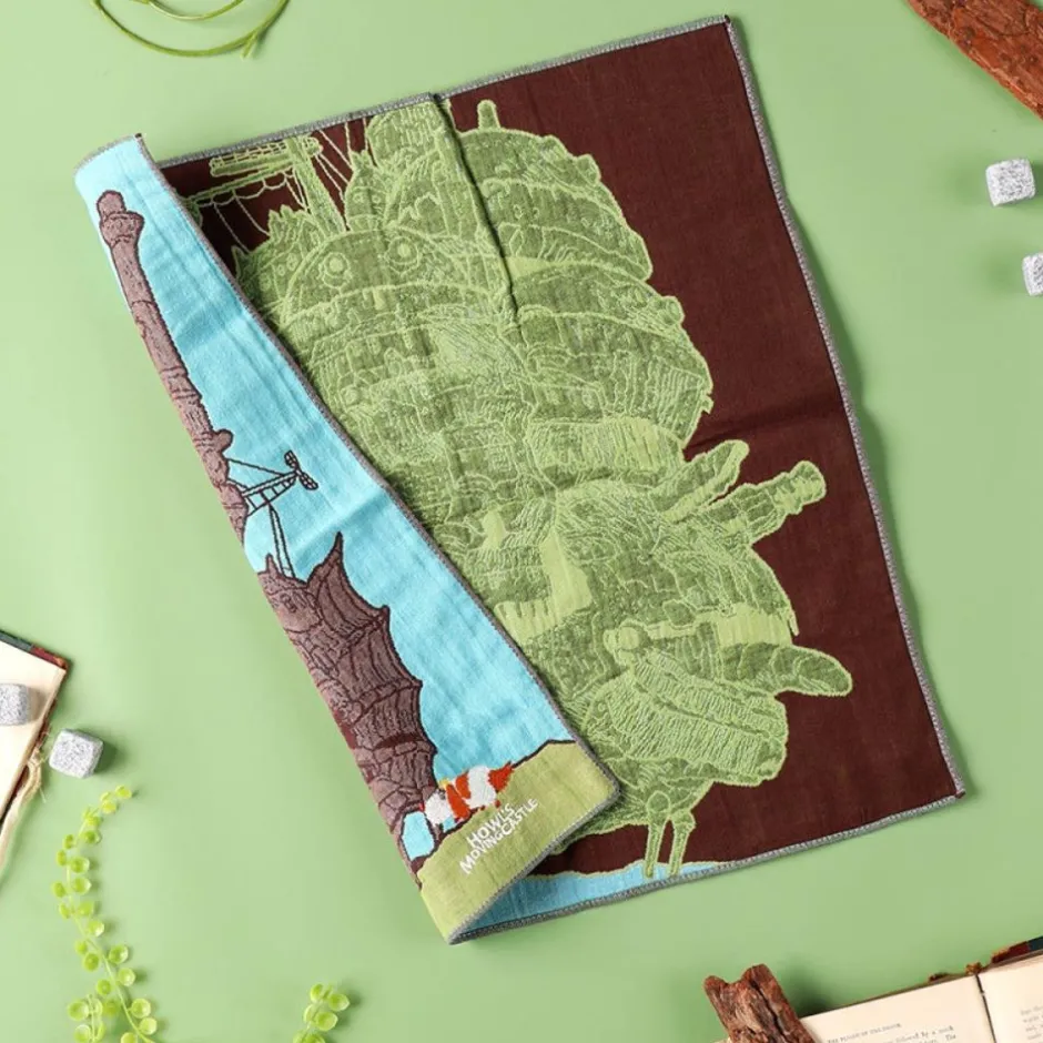 Maison Ghibli Outfits-Imabari Handkerchief Hauru'S Castle 40X40 Cm - Howl'S Movingcastle