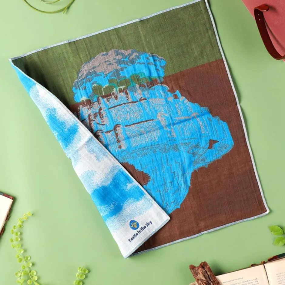 Maison Ghibli Outfits-Imabari Handkerchief Laputa 40X40 Cm - Castle In The Sky