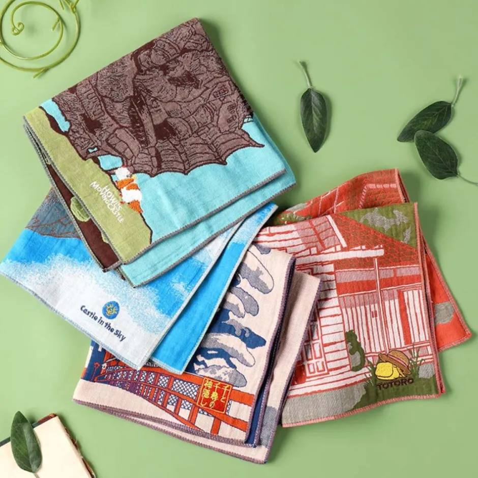 Maison Ghibli Outfits-Imabari Handkerchief Laputa 40X40 Cm - Castle In The Sky
