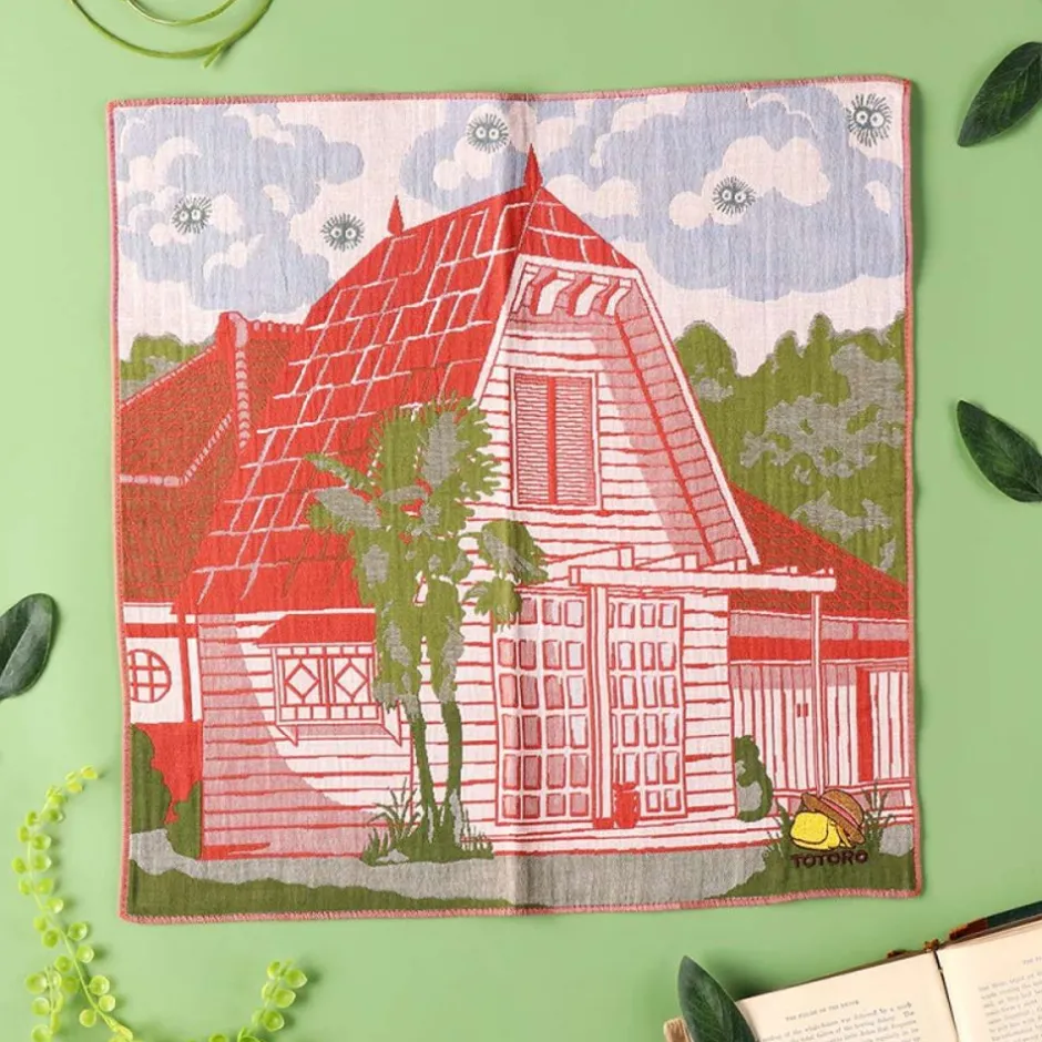 Maison Ghibli Outfits-Imabari Handkerchief Satsuki & Mei'S House 40X40 Cm - My Neighbor Tot