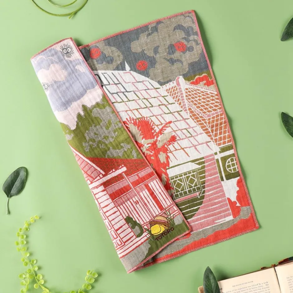Maison Ghibli Outfits-Imabari Handkerchief Satsuki & Mei'S House 40X40 Cm - My Neighbor Tot