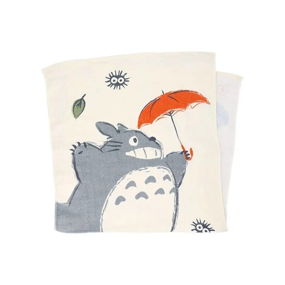 Maison Ghibli Household Linen-Imabari Large Bath Towel Big Totoro Umbrella 60X120 Cm - My Neighbor