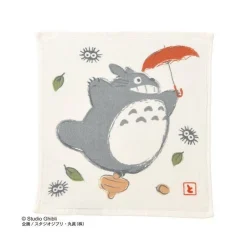 Maison Ghibli Household Linen-Imabari Mini Towel Big Totoro Umbrella 34X36 Cm - My Neighbor Totoro