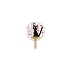Maison Ghibli Accessories-Japanese Bamboo Fan Kiki & Ribbon - Kiki'S Delivery Service