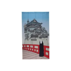 Maison Ghibli Wall Decoration-Japanese Curtain Aburaya & No Face - Spirited Away