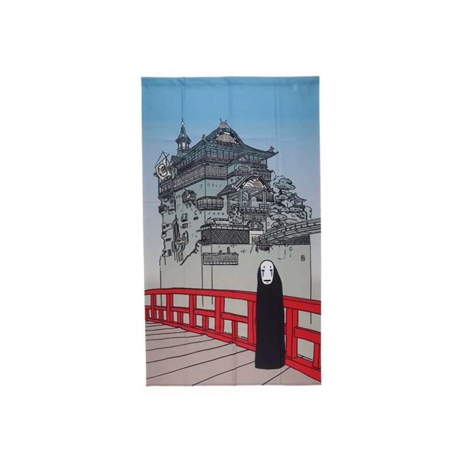 Maison Ghibli Wall Decoration-Japanese Curtain Aburaya & No Face - Spirited Away