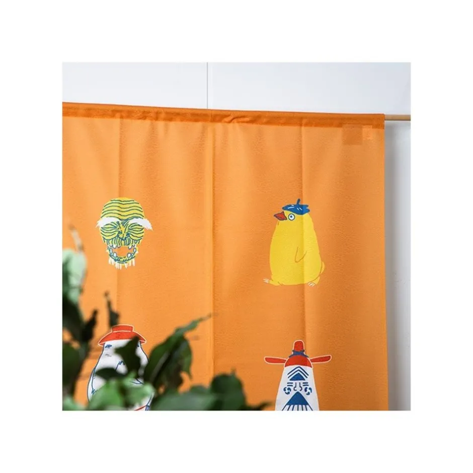 Maison Ghibli Wall Decoration-Japanese Curtain Kichijo Yellow - Spirited Away