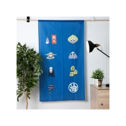 Maison Ghibli Wall Decoration-Japanese Curtain Kichijo Blue - Spirited Away