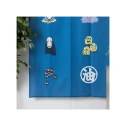 Maison Ghibli Wall Decoration-Japanese Curtain Kichijo Blue - Spirited Away
