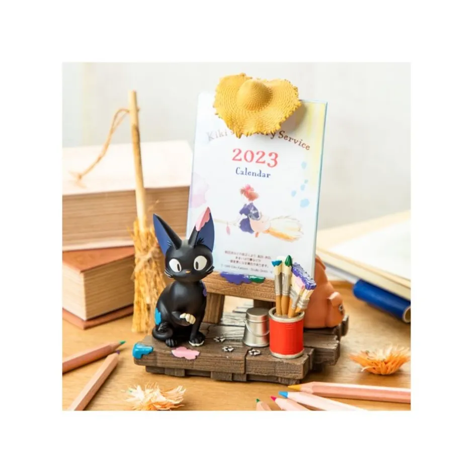 Maison Ghibli Decoration-Jiji Easel Diorama & Calendar - Kiki'S Delivery Service