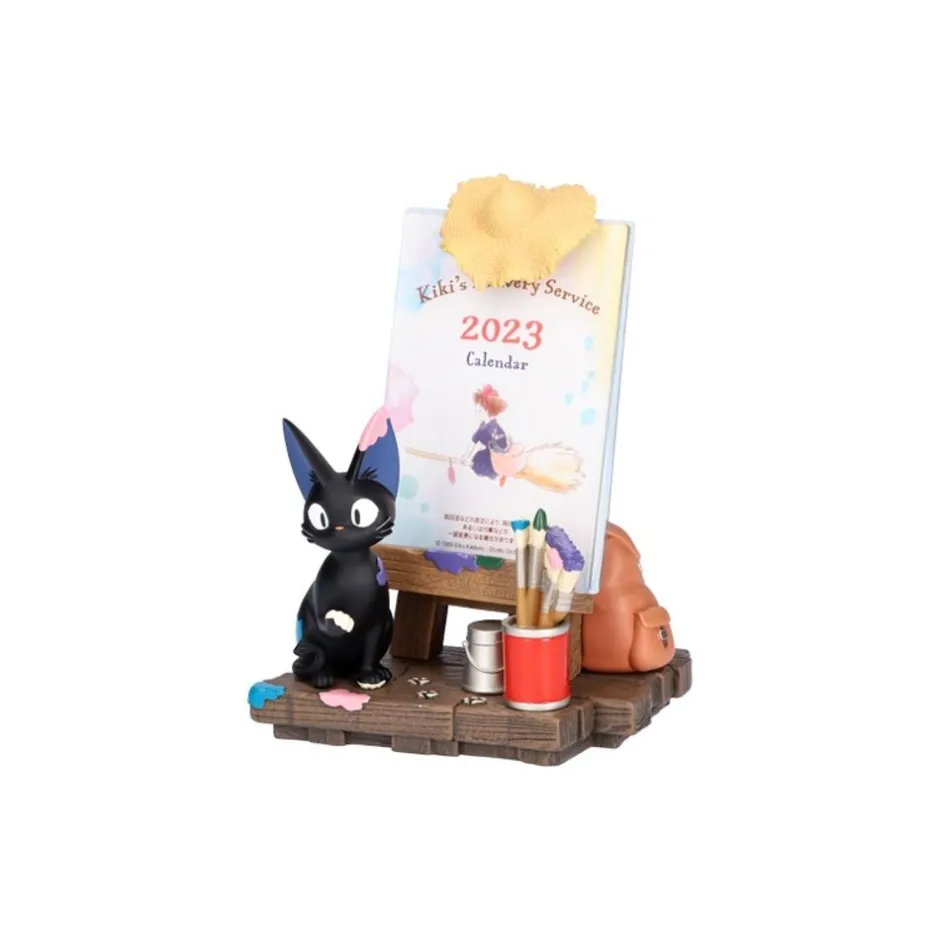 Maison Ghibli Decoration-Jiji Easel Diorama & Calendar - Kiki'S Delivery Service