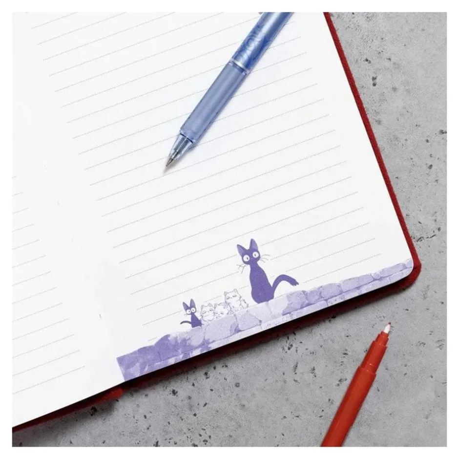 Maison Ghibli Notebooks And Notepads-Jiji Plush Journal - Kiki'S Delivery Service