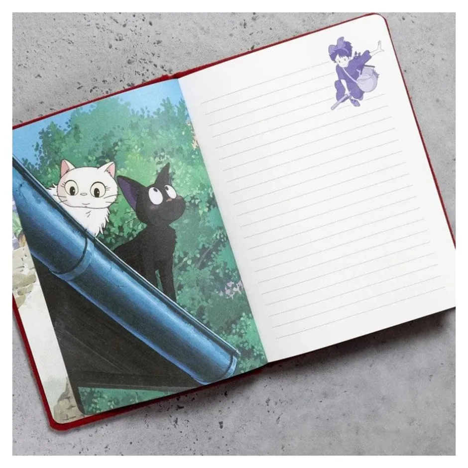 Maison Ghibli Notebooks And Notepads-Jiji Plush Journal - Kiki'S Delivery Service