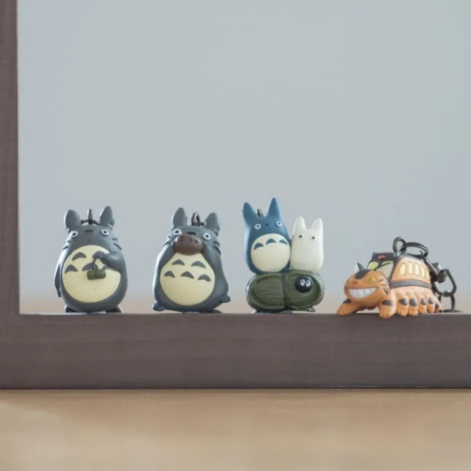 Maison Ghibli Keychains-Key Holder Small And Middle Totoro - My Neighbor Totoro