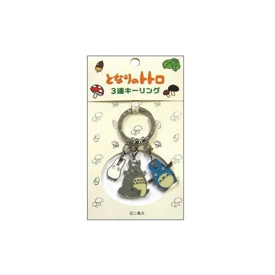 Maison Ghibli Keychains-Key Holder Totoro 3 Pieces - My Neighbor Totoro