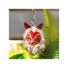 Maison Ghibli Keychains-Keychain San'S Mask And Kodama - Princess Mononoke