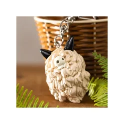 Maison Ghibli Keychains-Keychain San'S Mask And Kodama - Princess Mononoke