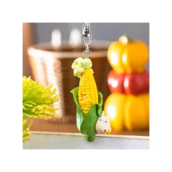 Maison Ghibli Keychains-Keychain Soot Sprite In Corn With Totoro - My Neighbor Totoro