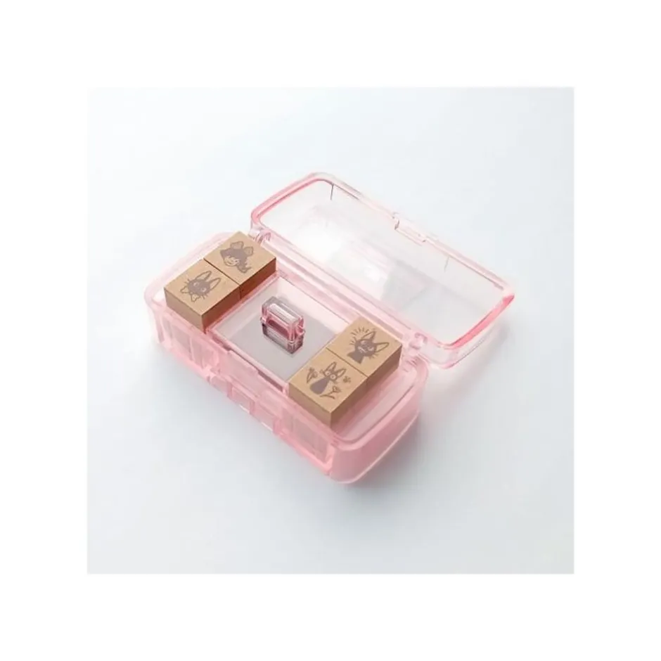 Maison Ghibli Small Equipment-Kiki & Jiji Mini Stamp Set Purple - Kiki'S Delivery Service