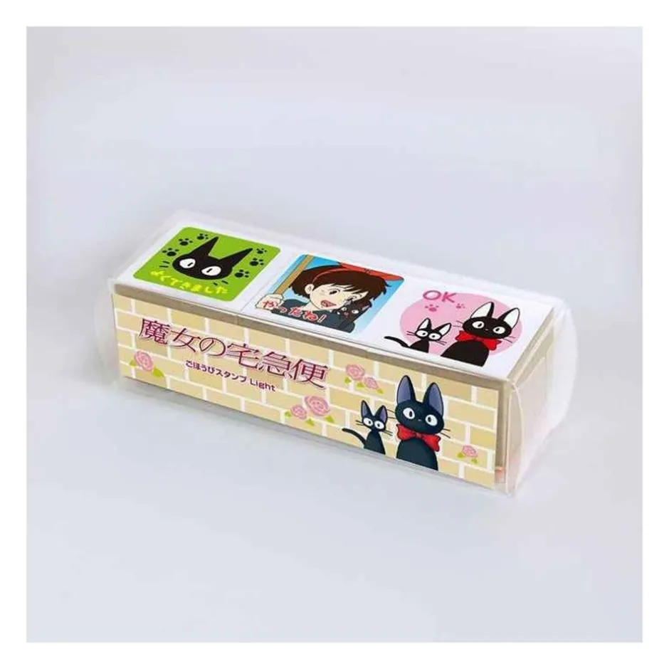 Maison Ghibli Small Equipment-Kiki And Jiji Wood Stamp Cubes - Kiki'S Delivery Service