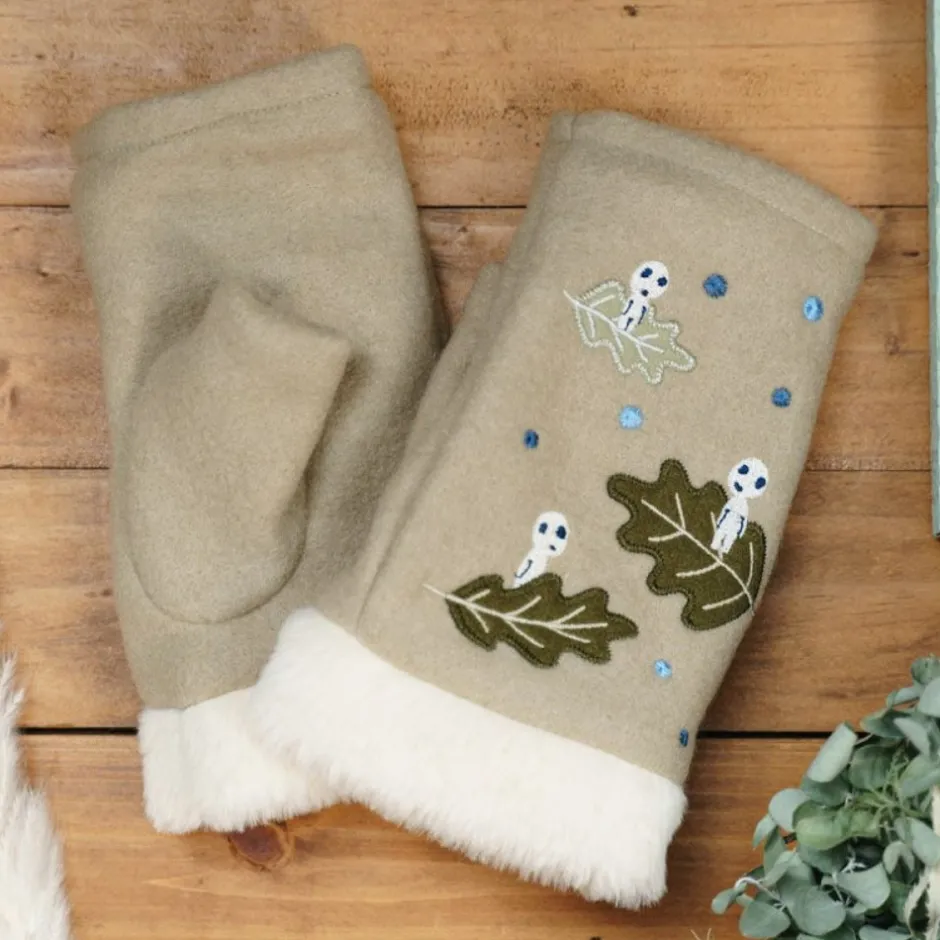 Maison Ghibli Outfits-Kodama Gloves - Princess Mononoke