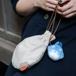 Maison Ghibli Bags-Laced Pouch With Middle Totoro - My Neighbour Totoro