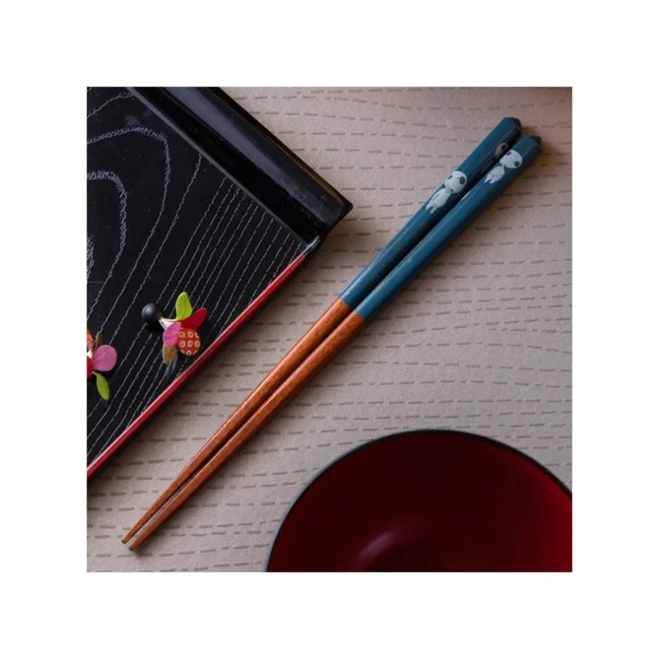 Maison Ghibli Kitchenware-Lacquered Chopsticks 21Cm Kodama Dark Blue - Princess Mononoke