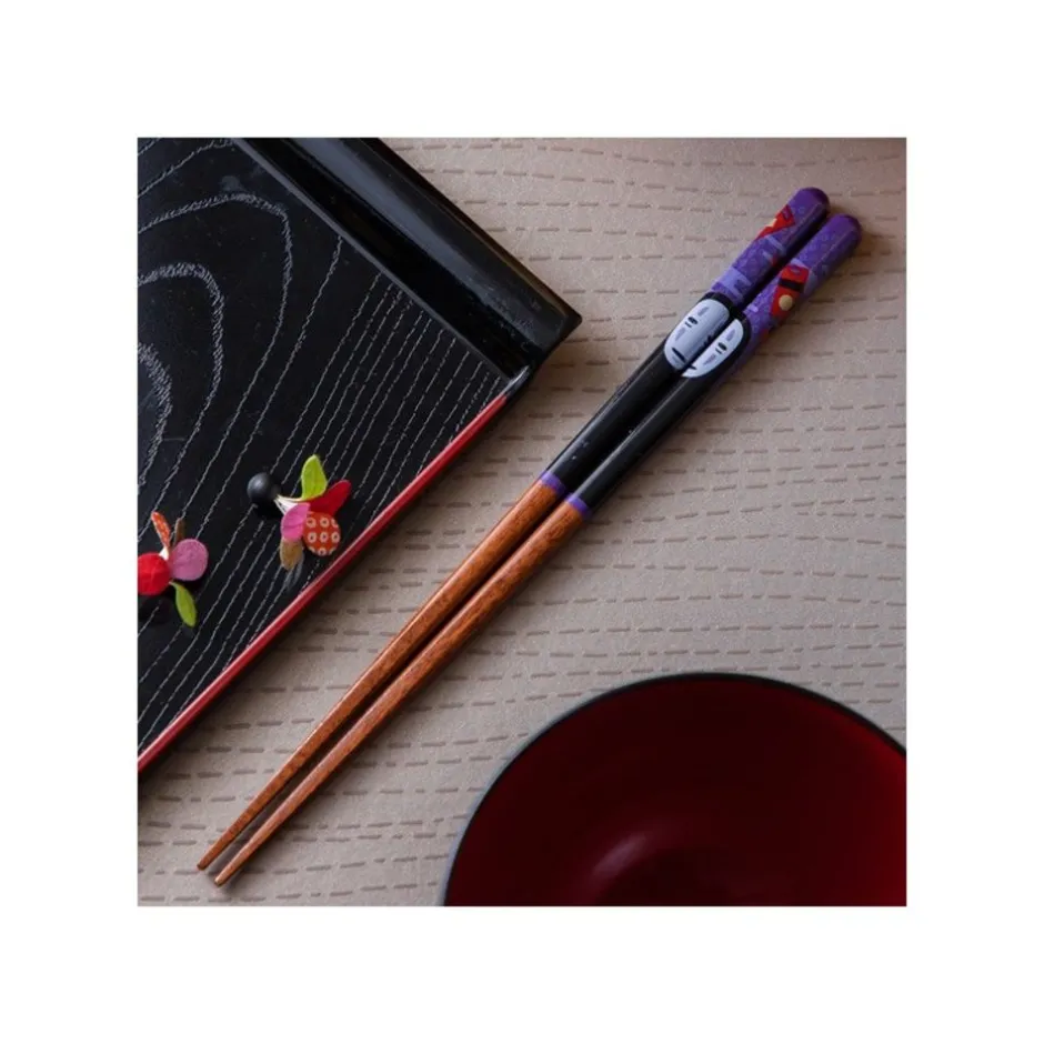 Maison Ghibli Kitchenware-Lacquered Chopsticks 21Cm No Face & Lantern - Spirited Away