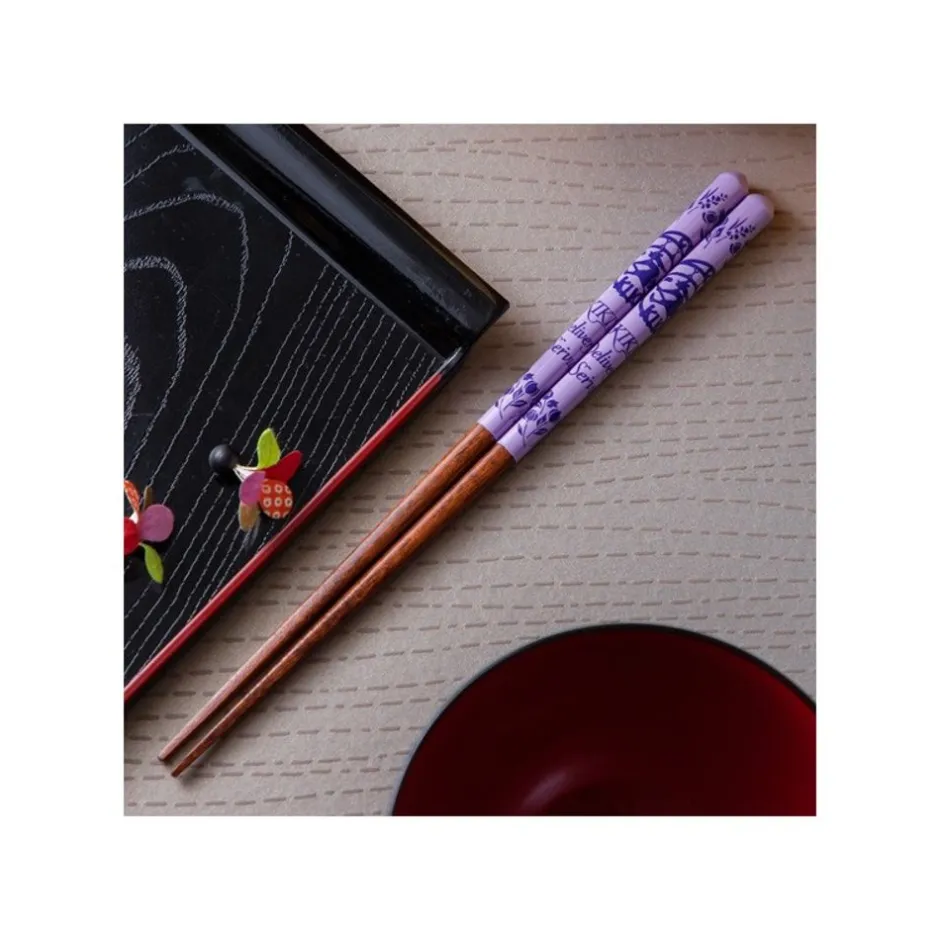 Maison Ghibli Kitchenware-Lacquered Chopsticks 21Cm Sketches Purple - Kiki'S Delivery Service