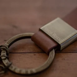 Maison Ghibli Keychains-Leather Key Chain Marco - Porco Rosso